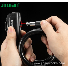 High security cylingder spiral cable lock bike